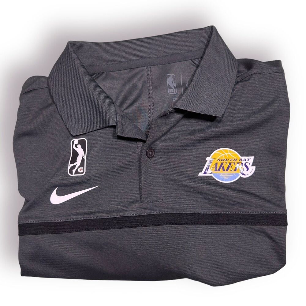 Nike Men’s Dri-Fit Lakers NBA Polo Size Small Activewear South Bay Lakers